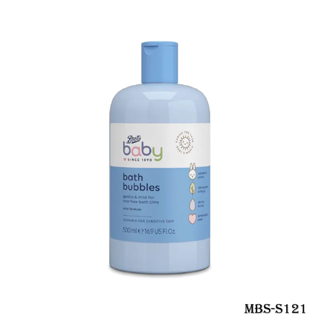 Boots Baby Bath Bubbles – Gentle & Mild for Tear-Free Bath Time (500 ml)