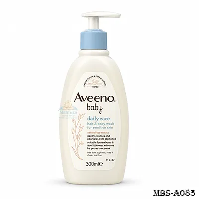 Aveeno Baby Hair & Body Wash for Sensitive Skin 300ml – Gentle Head-to-Toe Baby Cleanser