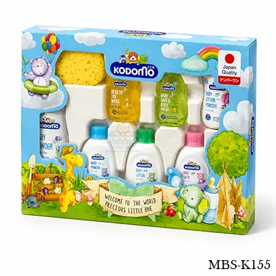 Kodomo Baby Gift Set Age 0+ – 8 Pcs | Complete Newborn Care Solution