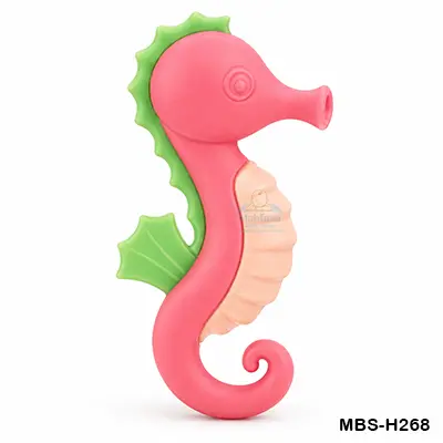 New BPA-Free Silicone Sea-Horse Baby Teething Toy