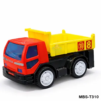 Plastic Friction Truck – Yellow & Red