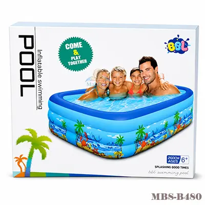 Inflatable Kids Outdoor Swimming Pool Set – 260cm  (104"Inches) Large Family Pool