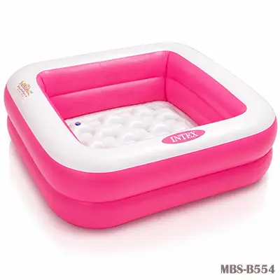 Intex Air Baby Bath Tub for Kids (12 Months–4 Years)  34" x 34" x 10" Inches - Pink