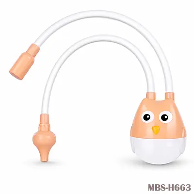 Baby Nasal Aspirator Nose Cleaning Sucker Suction for Children Newborn Infant  (Orange)