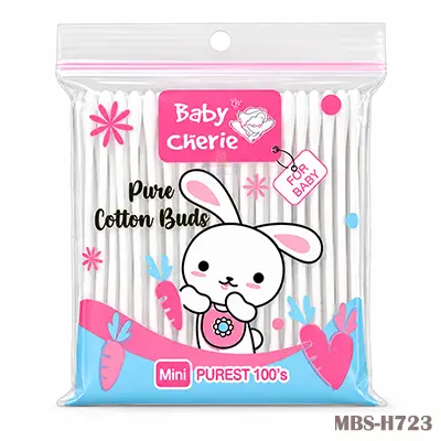 Baby Cotton Buds Cherry 100% Pure Cotton  Configuration Made in Thailand