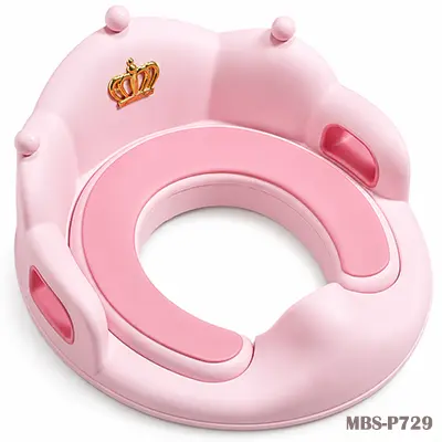 Toddler Toilet Seat Insert, Crown Shape Potty Training Toilet Seat (Pink)