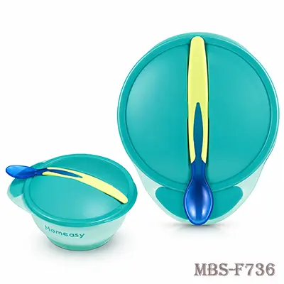 Momeasy Bowl & Heat Sensitive Spoon Set - Green