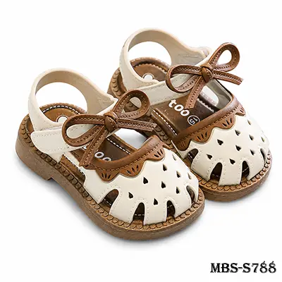 Baby Girls Soft Sole Summer Sandals (12cm) - White