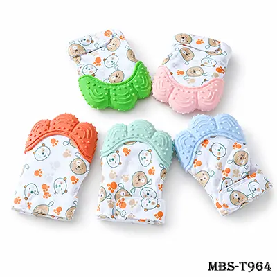 Baby Teething Mitten – Silicone Teether Glove for Soothing Baby Gums