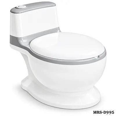 Bopeep Kids Potty Trainer Seat – Baby Safety Toilet Training Toddler Children Non-Slip Lifelike Soft PU Seat & Wipe Storage Removable Bucket for Boys & Girls