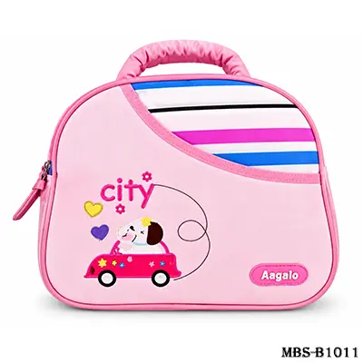Small Baby Diaper Bag – Compact Lightweight Baby Travel Bag with Spacious Storage, Zipper Closure & Comfortable Handle, Cute Portable Organizer for Baby Essentials – Pink