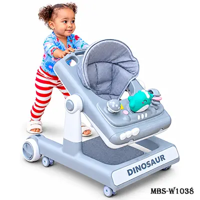 Dinosaur Baby Walker 4-in-1 – Multifunctional Baby Walker & Activity Center